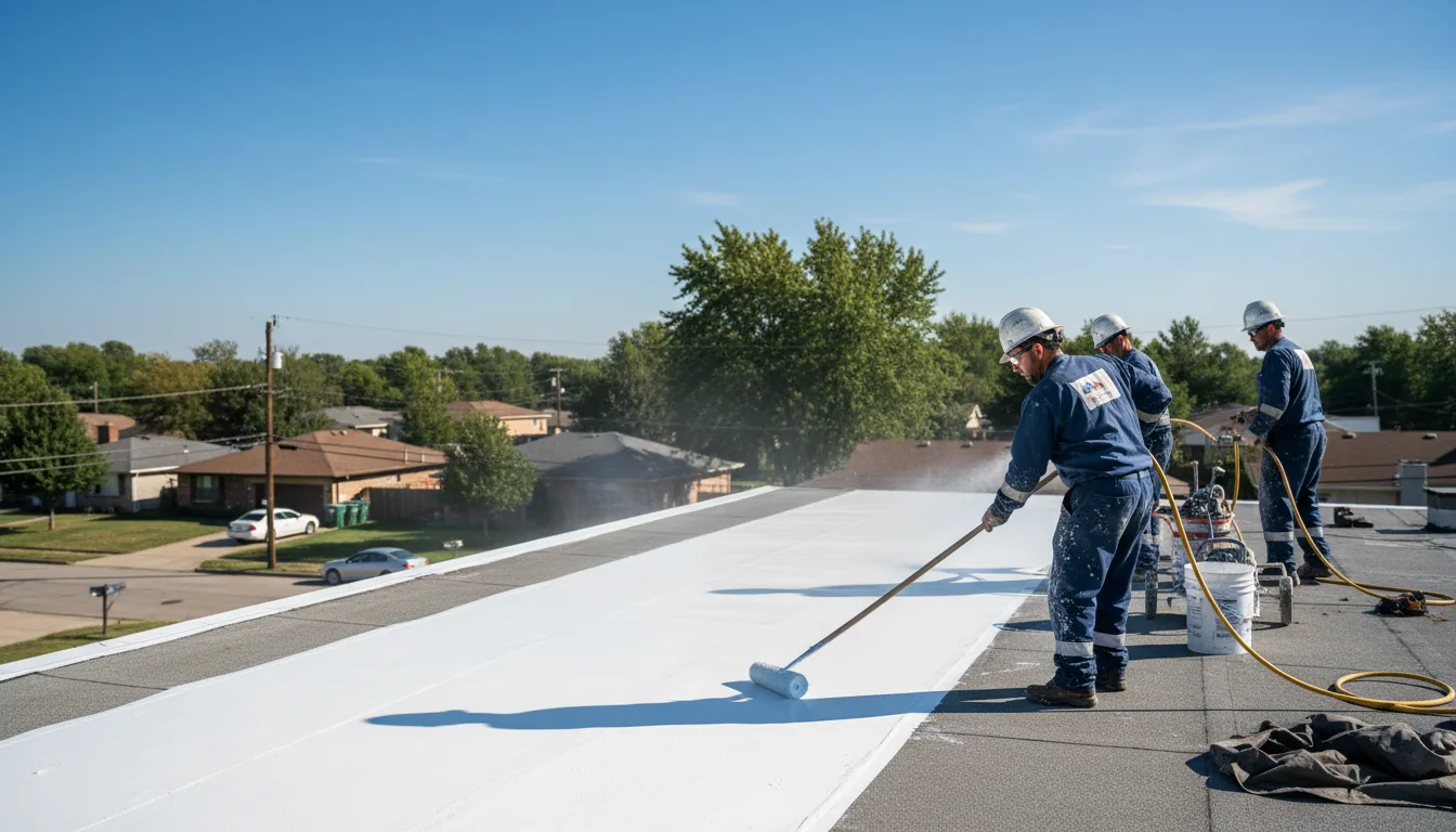 Commercial roof coating in Delta, PA near me